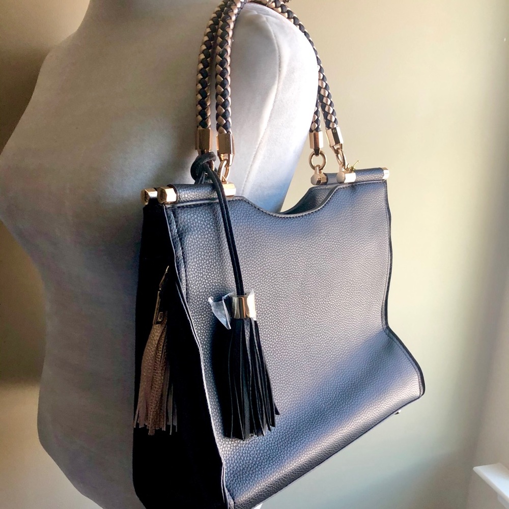 NWT Bebe Gold and Black Bag - Picture 4 of 7